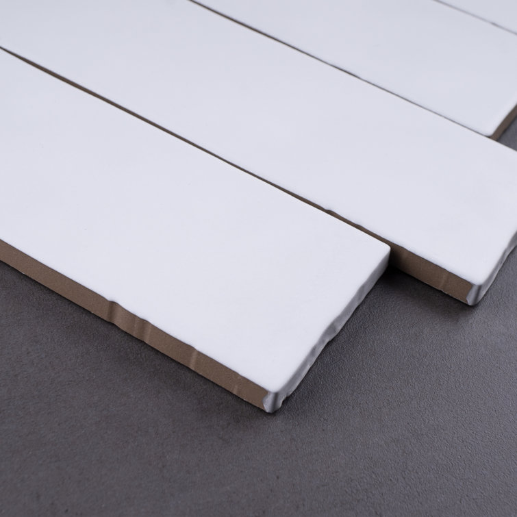 Blanco White Matte Porcelain Rectangular Wall and Floor Tile