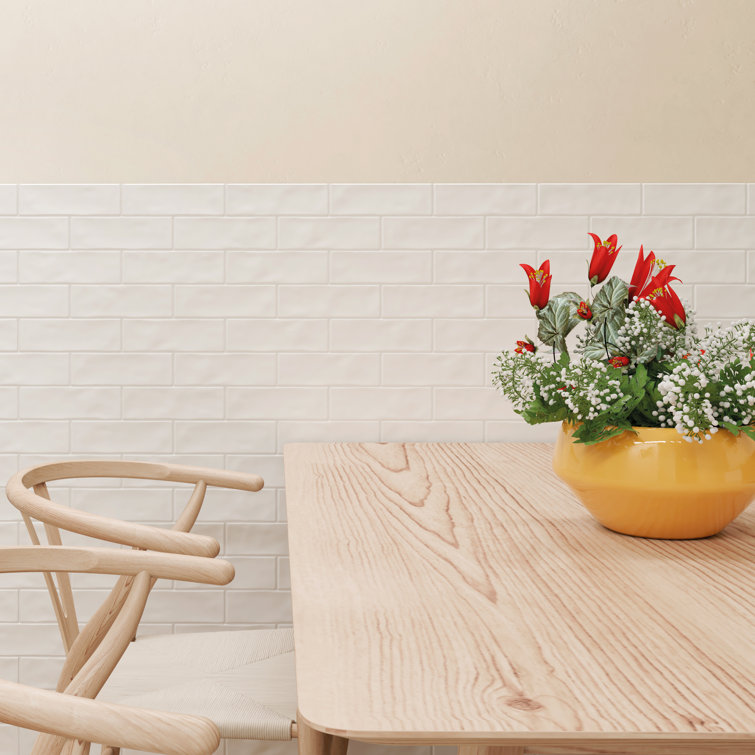 Blanco White Matte Porcelain Rectangular Wall and Floor Tile