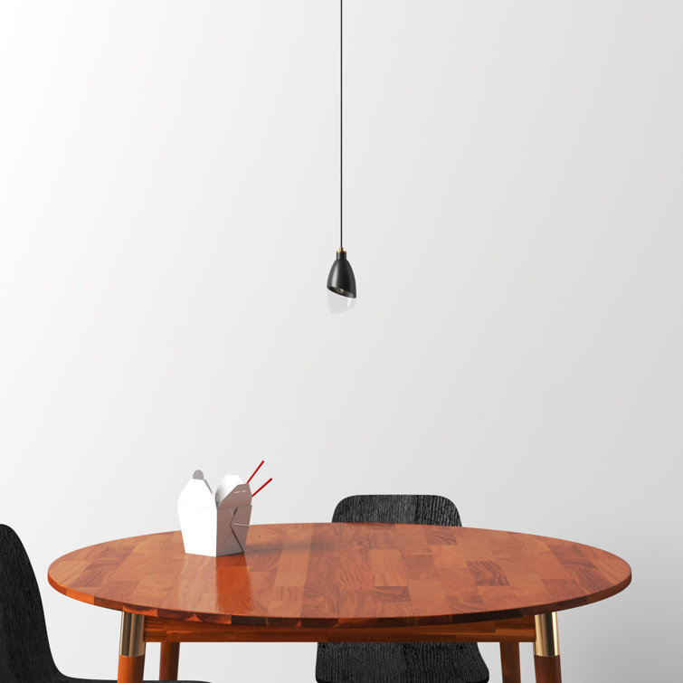 Tabitha Single Light Steel Dimmable Pendant