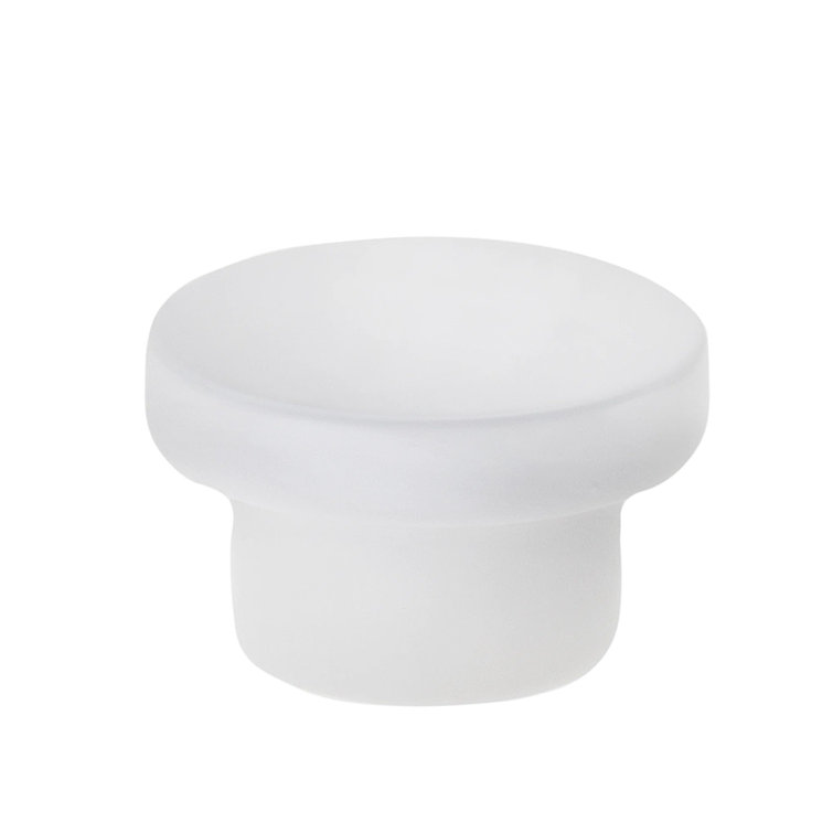 Ethan 1-5/8" Matte White Round Modern Cabinet Knob