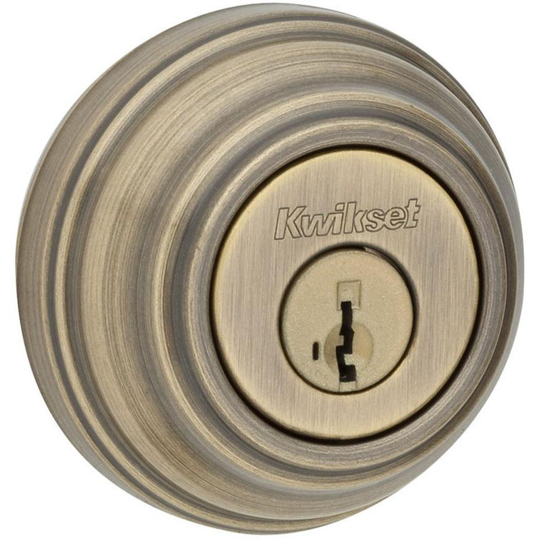 Antique Brass Universal Handing Single Cylinder Deadbolt