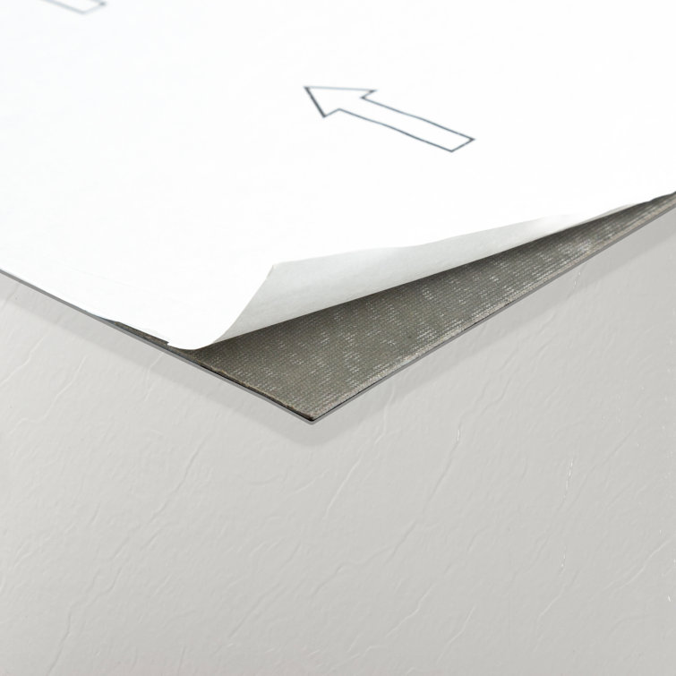 White Self-Adhesive Vinyl Floor Tiles for Kitchen and Bathroom