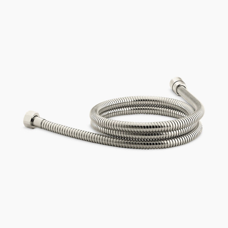 Vibrant Polished Nickel 60-Inch Metal Shower Hose