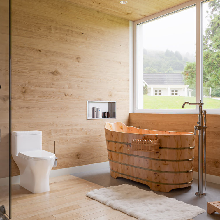 Polished Stainless Steel Double Shelf Shower Niche