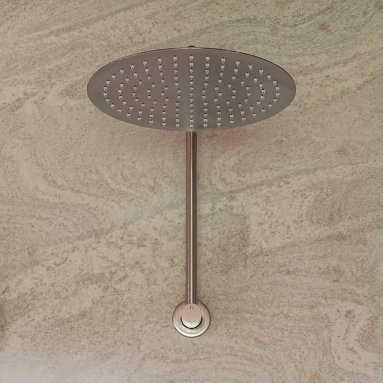 Ultra Thin Round Stainless Steel Rain Shower Head, 12-inch