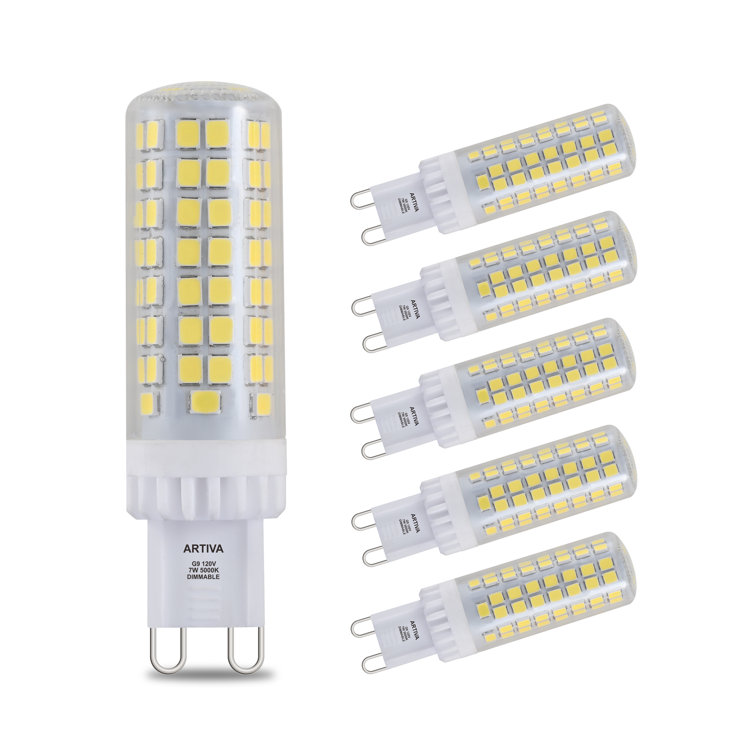 Clear Bi-pin Dimmable LED Light Bulb Set