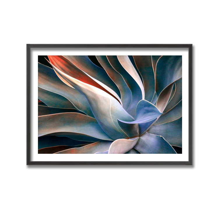 Robin Wechsler Blue Abstract Botanical Print Wall Art