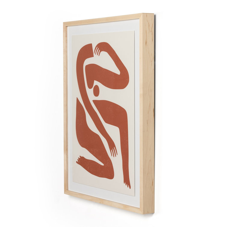 Four Hands Art Studio Roseanne Kenny " Teracotta Body Abstract " by Roseanne Kenny Painting Print