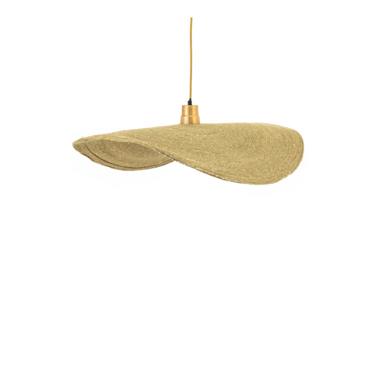 Sola Gold Dome Pendant with Natural Oak Shade