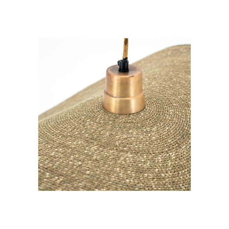 Sola Gold Dome Pendant with Natural Oak Shade