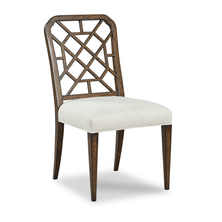 Bordeaux Cross Back Upholstered Linen Side Chair Set