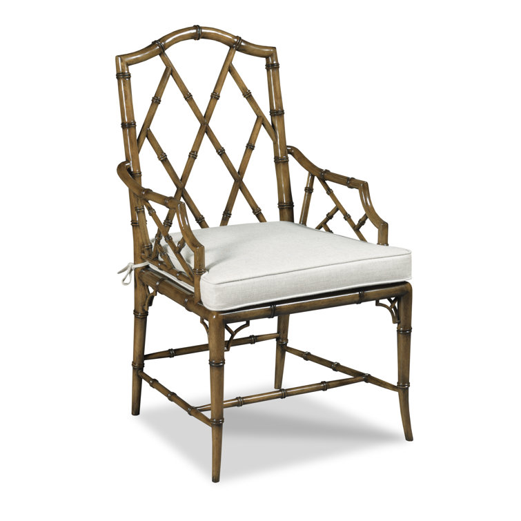 Repel Stainguard Linen Brown Armchair with Square Arms