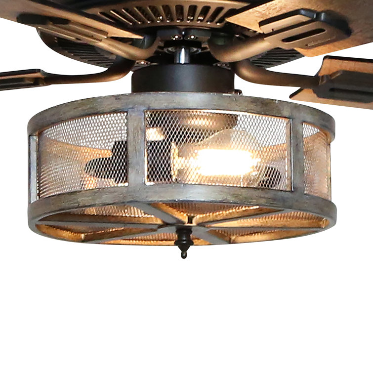 52" Oil Rubbed Bronze WiFi Smart Ceiling Fan with LED Light