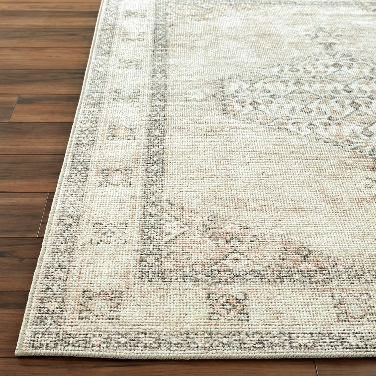 Lila Blush and Beige Stain-Resistant Synthetic Runner Rug 2'7" x 7'3"