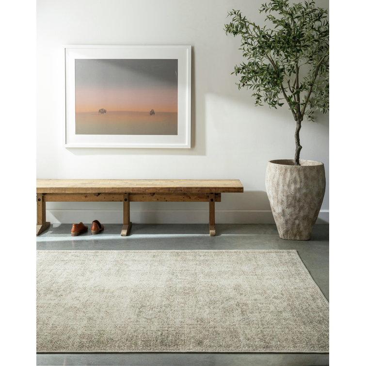 Becki Owens Green Synthetic Rectangular Area Rug 7'10" x 10'