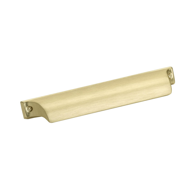 Matte Gold 6-5/16" Cup Cabinet Pull with Mounting Hardware