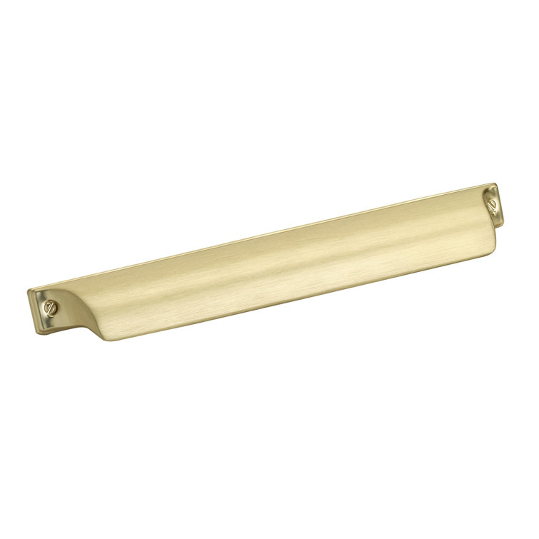 Matte Gold 6-5/16" Cup Cabinet Pull with Mounting Hardware