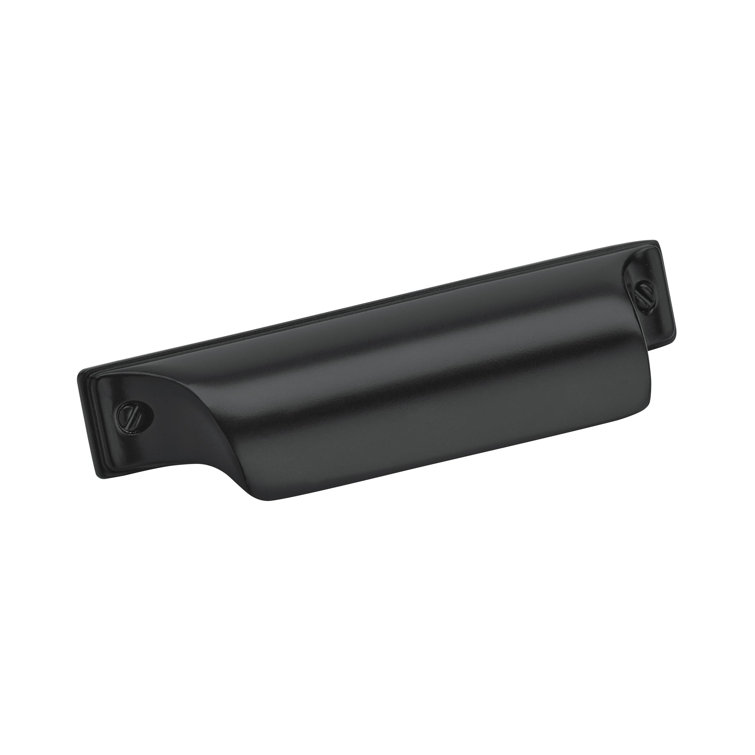Matte Black Modern Industrial Cup Cabinet Pull