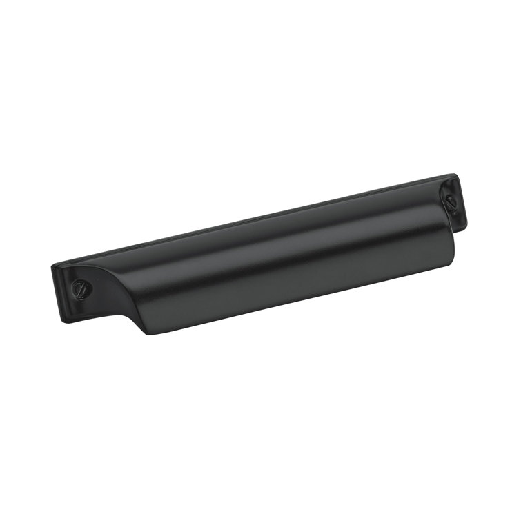 Matte Black Modern Industrial Cup Cabinet Pull