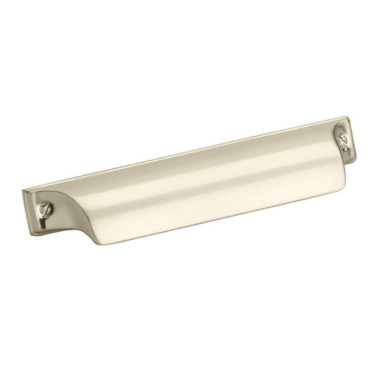 Gold Polished Cup Pull with Mounting Hardware