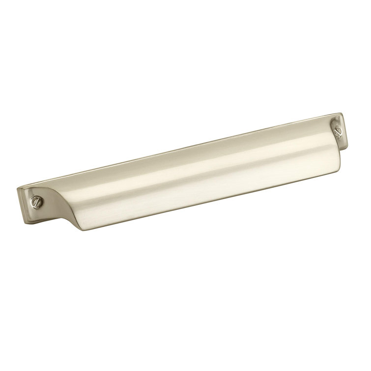Gold Polished Cup Pull with Mounting Hardware