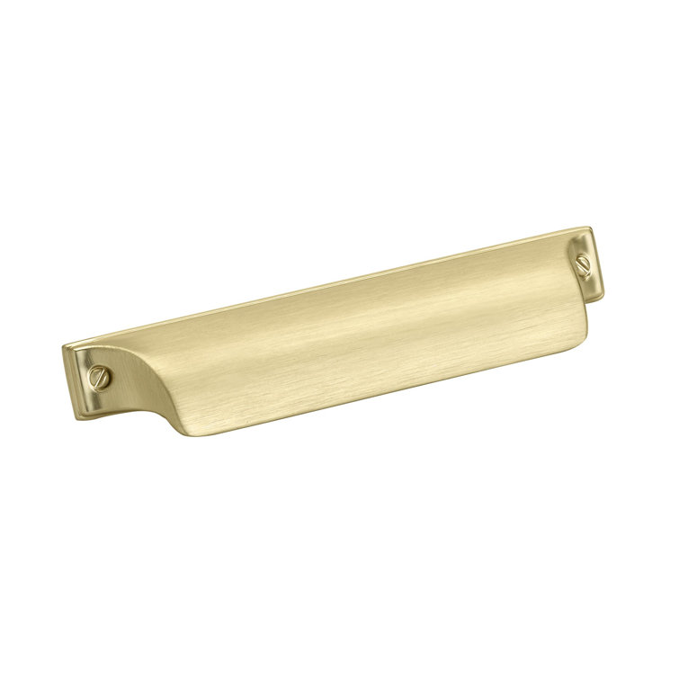 Matte Gold 6-5/16" Cup Cabinet Pull with Mounting Hardware