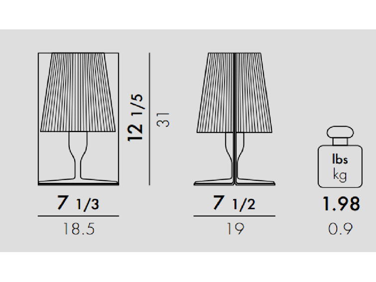 Ferruccio Laviani Pink LED Toobe Table Lamp
