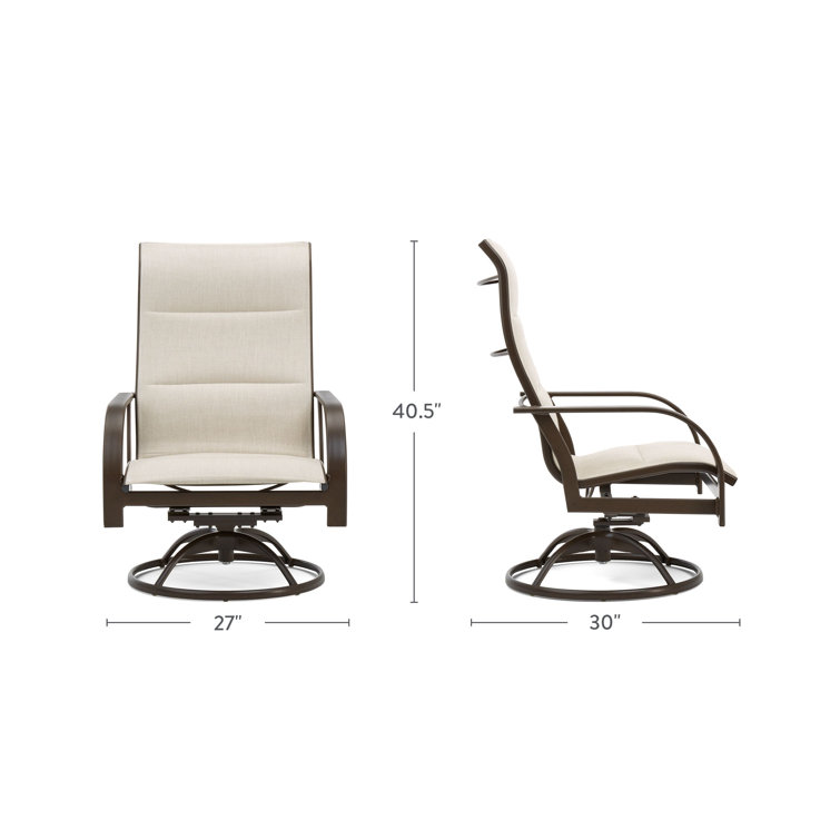 Winston Key West Powder Coated Aluminum Outdoor Rocking Chair (Set of 2)