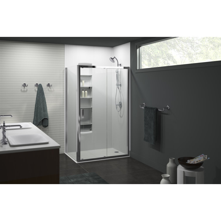 Hydrorail-S Brushed Nickel Adjustable Shower System with Aeration