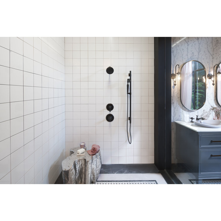 Artifacts Polished Chrome Wall-Mounted Cross Handle Valve Trim