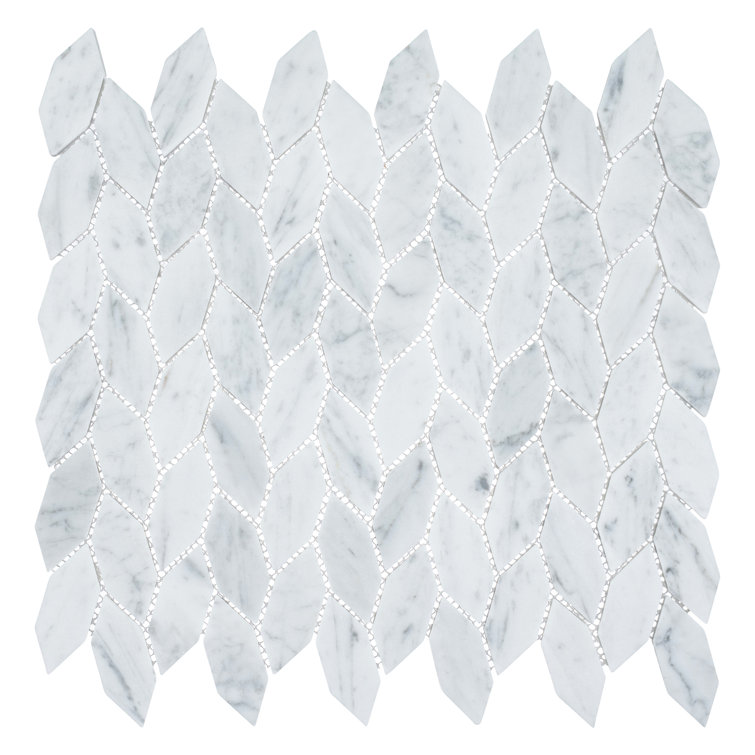 Duv Gray Matte Hexagon Marble Mosaic Tile for Indoor and Outdoor