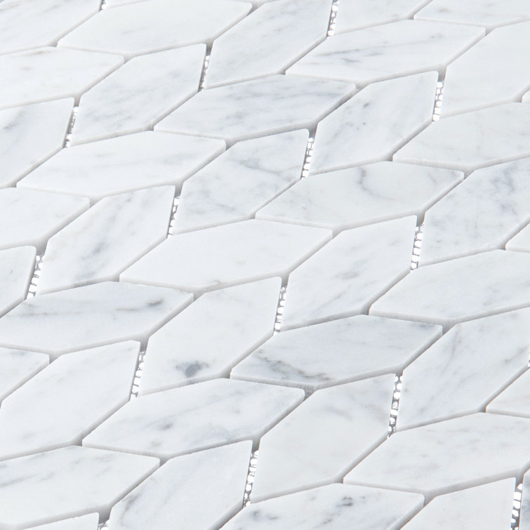 Duv Gray Matte Hexagon Marble Mosaic Tile for Indoor and Outdoor