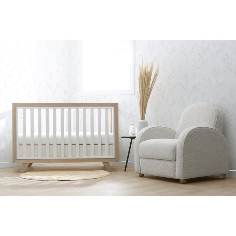 Wooster Almond and White 3-in-1 Convertible Crib
