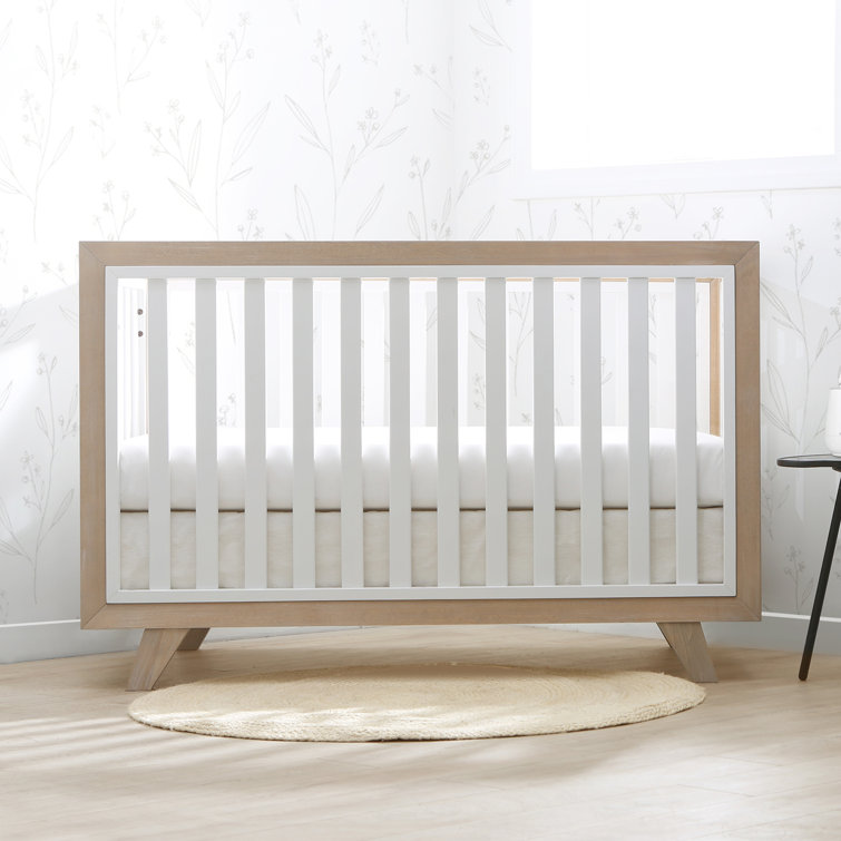 Wooster Almond and White 3-in-1 Convertible Crib