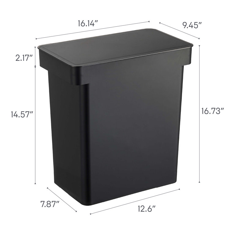 Black Extra Large Airtight Plastic Pet Food Storage Container