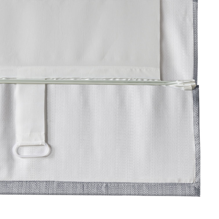 Taupe Basketweave Cordless Room Darkening Roman Shade