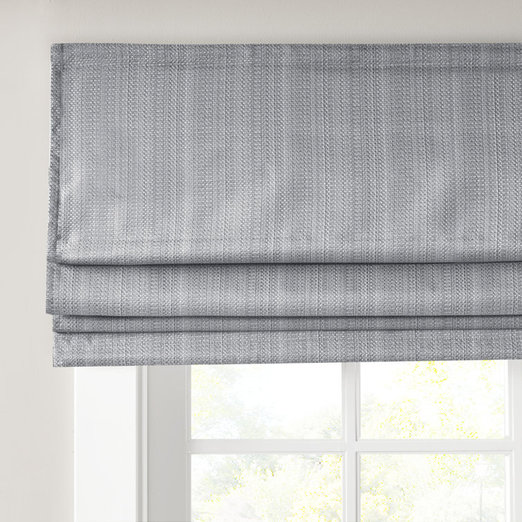 Taupe Basketweave Cordless Room Darkening Roman Shade