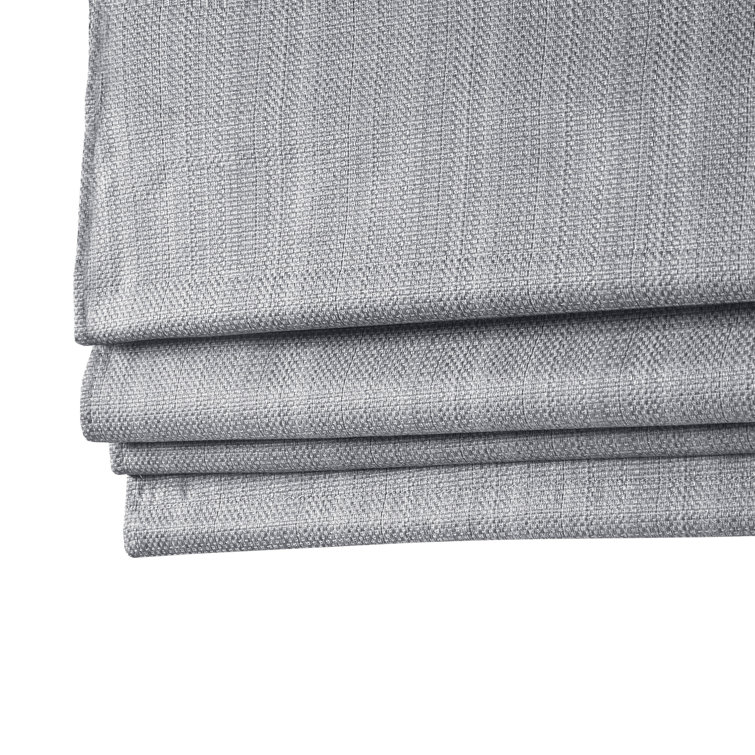Taupe Basketweave Cordless Room Darkening Roman Shade