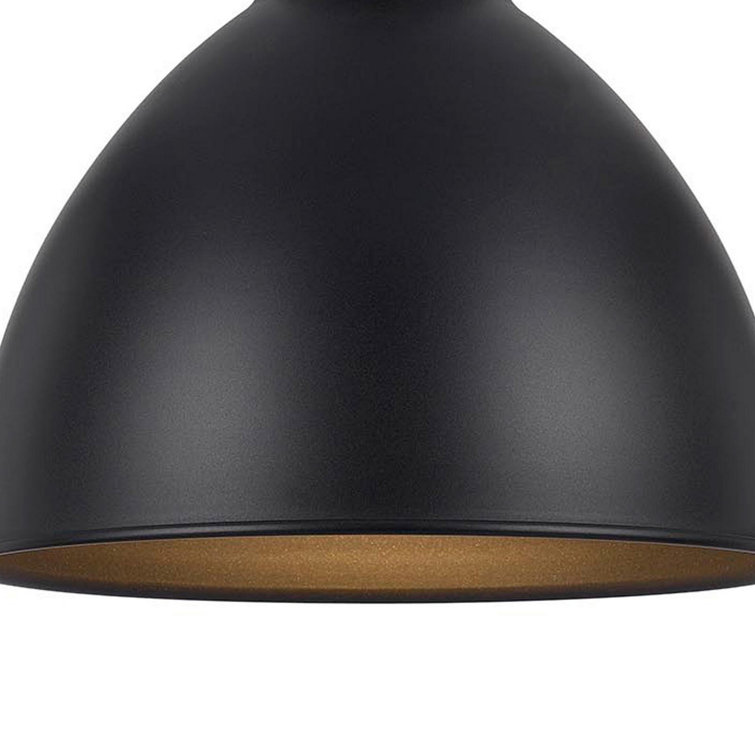 Bronze Dome Pendant Light with Metal Shade