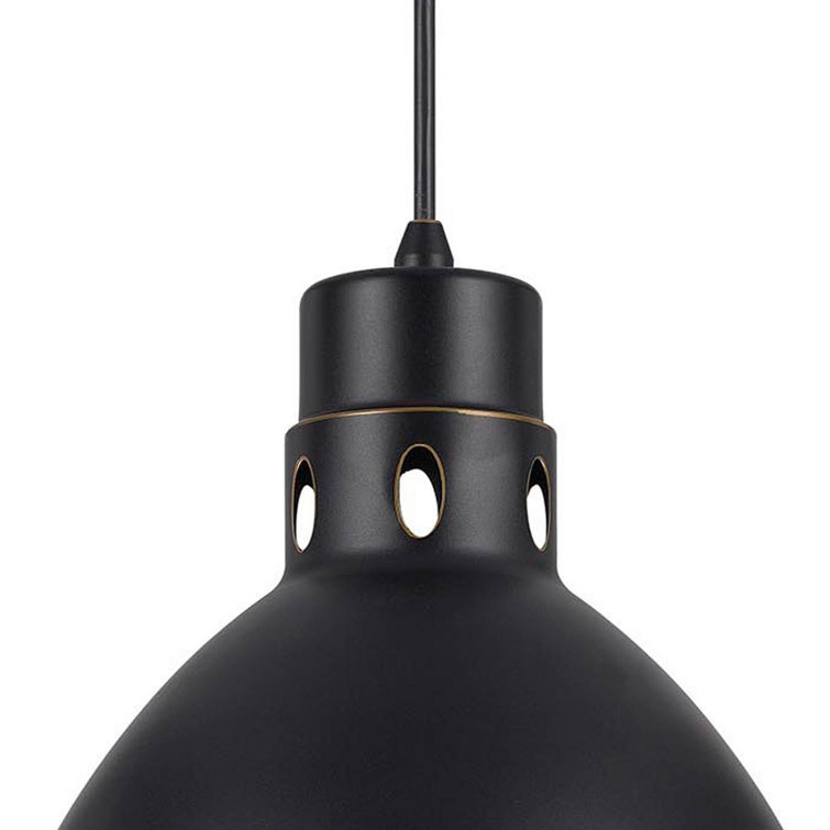 Bronze Dome Pendant Light with Metal Shade