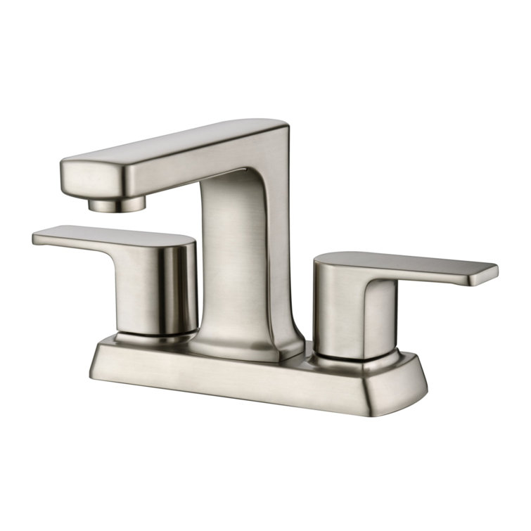 Dean Brushed Nickel Centerset 2-Handle Bathroom Faucet with Drain Assembly