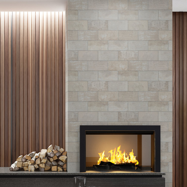 Capella Ivory 5'' x 10'' Matte Porcelain Brick Look Tile