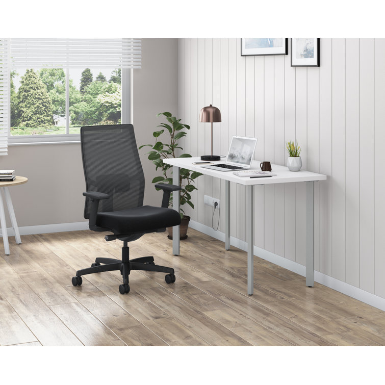 Adjustable Ignition 2.0 Mid-Back Black Mesh Task Chair with Swivel