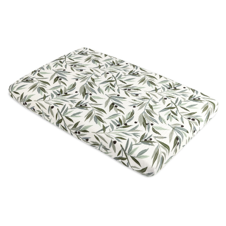 Organic Cotton Olive Branches Muslin Mini Crib Sheet