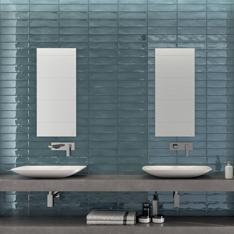 Modstate 3" x 12" Glossy Green Ceramic Subway Wall Tile