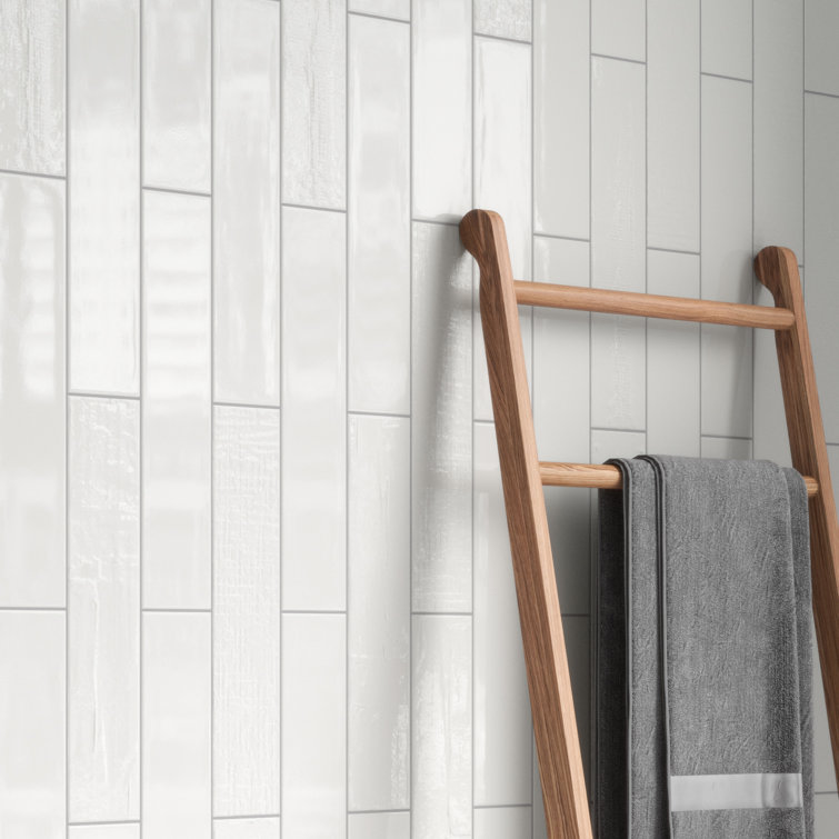 Perfecto Marvelli 4'' x 16'' White Ceramic Subway Tile