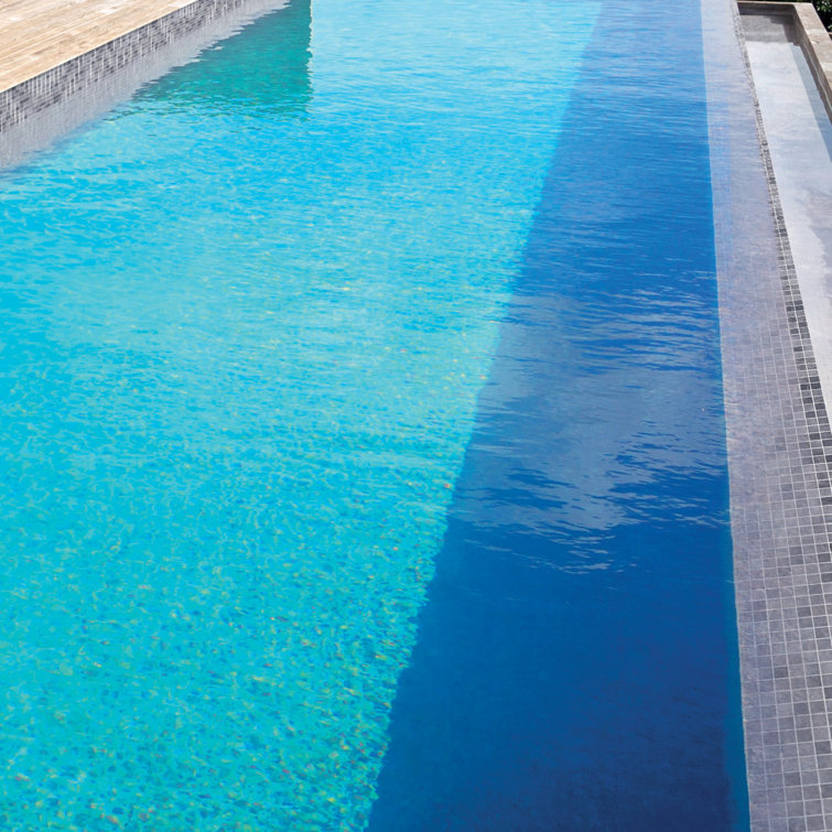 Mediterranean Blue Polished Glass Mosaic Tile for Kitchen and Bathroom