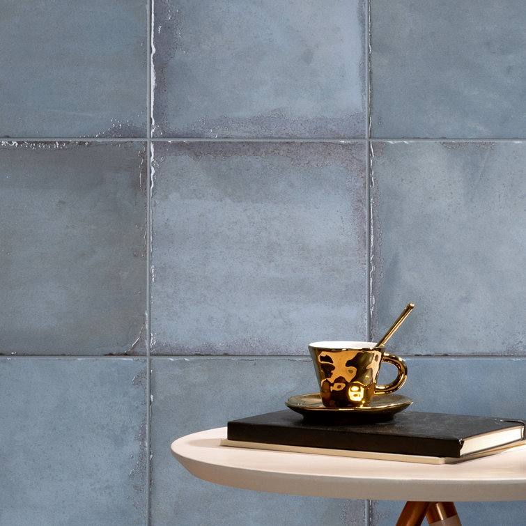 Poise Pacific Blue Matte Porcelain Square Wall and Floor Tile