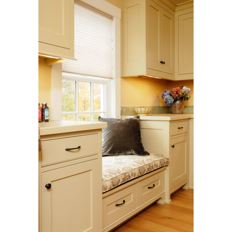 Matte Black Round Cabinet Knob with Mounting Hardware