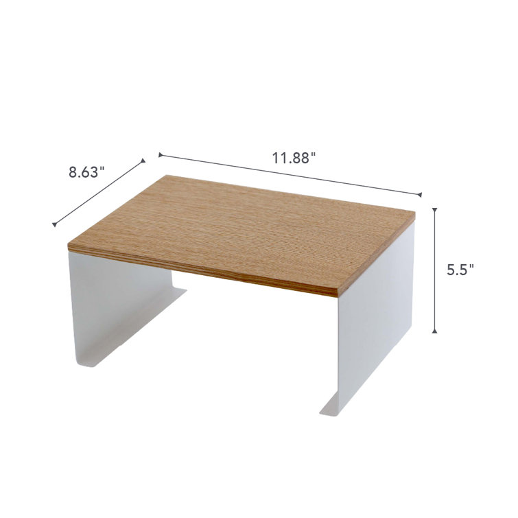 Tosca White Wood-Top Stackable Kitchen Rack